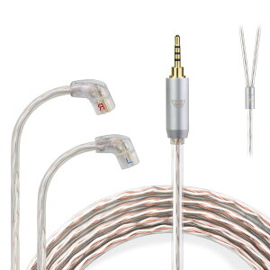 okcsc JBX ���P�[�u�� QDC 2Pin �P�[�u�� �C���z���P�[�u�� 4�c OFC KZ�p TRN�p CCA�p ZAX/AS16/ZS10pro/ZSN/ZEX���ɓK������ 2.5mm