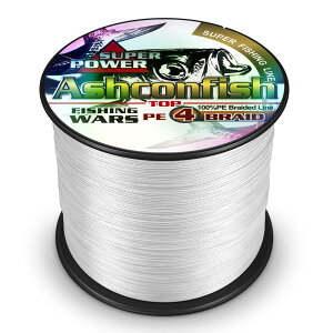 Ashconfish PEライン X4 釣り系 PE ホワイト イエ ロー マルチカラー(0.4号 0.6号 0.8号 1号 1.2号 1.5号 2号 2.5号 3号 3.5号 4号 5号 6号 7号 8号 9号 10号) 100M 500M 1000M