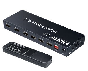 ELEVIEW 4K 60Hz HDRΉ HDMI }gbNX ZN^[ 4 2o  (fW^E3.5mmXeIo)b1080@120Hz HDMI2.0 HDCP2.2 قȂ𑜓xo͉\ _EXP[@\ ؑ֊ z X
