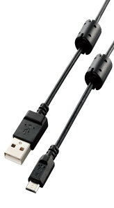 �G���R�� USB�P�[�u�� �ymicroB�z USB2.0 (USB A �I�X to microB �I�X) �f�W�J���p �t�F���C�g�R�A 1.5m DGW-AMBF15BK
