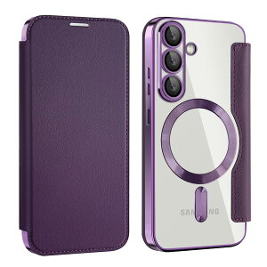 �yREHOOF�zGalaxy S25 �P�[�X �蒠�^ magsafe�Ή� �w�� ���� �N ���A ���z�^ �}�O�Z�[�t �蒠 ���C�����X�[�d�Ή� �J�[�h���� PU�v ���U�[ �X�}�z�P�[�X �y�� ���^ �h�o �ϏՌ� �S�ʕی� �X�}�z�J�o�[