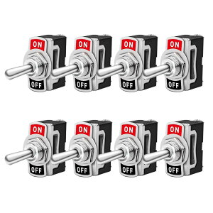 Kiligen 8 ԃgOXCb`10A/12VDC, 6A/24VDC2s SPST ON/OFFbJ[gOXCb`AԃI[ggbN{[gp