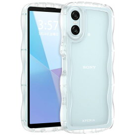 BENTOBEN xperia 10 vi ケース ク リア SO-52E | SOG14 波型 うねうね かわいい 韓国 ソフト 超軽量 耐衝撃 指紋防止 ストラップホール付き 透明 おしゃれ ウェーブ カバー エクスペリア10 vi スマホケース ク リア