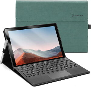 Omnpak Microsoft Surface Pro 7+/ Pro 7 / Surface Pro 6 / Surface Pro 5 2017 / Surface Pro 4 ɑΉP[X \ʓیJo[ p X^h y ^ yz_[t PU X}[g Jo[
