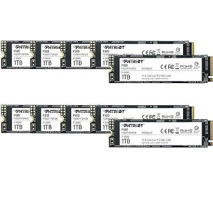 Patriot P300 1TB Internal SSD - NVMe PCIe Gen 3x4 - M.2 2280 - Solid State Drive - 10 Pack