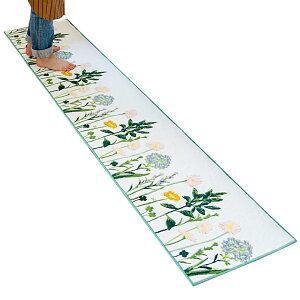 �I�J(OKA) �L�b�`���}�b�g �{�^�j�J���K�[�f�� ��45cm×240cm �O���[�� (�k�� �{�^�j�J�� ���{��) 4548622371932