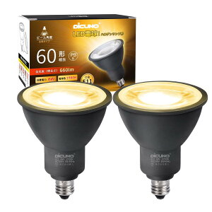 DiCUNO E11 LEDd X|bgCg dF 6W 60W` 2700K 660lm LEDX|bgCg Ή Lp^Cv AC100V 񒲌 PSEF؍ς 2 ubN
