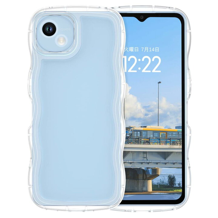 楽天市場】VENINGO AQUOS wish4 ケース SH-52 カバー ク リア ウェーブ 