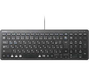 �G���R�� �L�[�{�[�h �L�� �p���^�O���t �R���p�N�g�L�[�{�[�h �u���b�N TK-FCP097BK