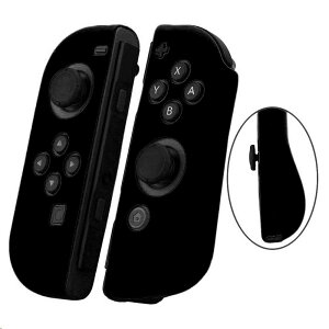 RDFJ Switch Joy-Con�p �V���R���P�[�X (L)/(R) �J�o�[ �X�C�b�` �R���g���[ ���p �ی�P�[�X �L�Y�h�~ ����~�� (�u���b�N)
