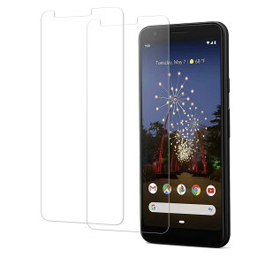 2���Z�b�g HKKAIS ���{���Ɏq�̗p Google Pixel 3a �p �K���X�t�B���� ���Ɏq�� ���� �K���X �t�� �ی� �t�B����