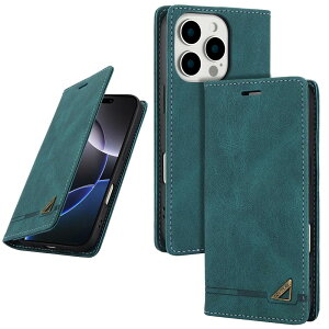 UnivoColors i Phone 12/12 Pro 手帳型ケース 高級合皮 スタンド機能 カード収納 マグネット式 TPUソフトカバー RFIDブロッキング カメラ保護 衝撃吸収 全面保護 衝撃吸収 おしゃれ カバー(青緑)