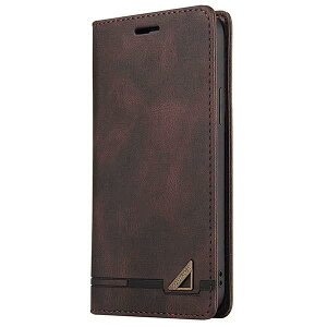 UnivoColors i Phone 12/12 Pro 手帳型ケース 高級合皮 スタンド機能 カード収納 マグネット式 TPUソフトカバー RFIDブロッキング カメラ保護 衝撃吸収 全面保護 衝撃吸収 おしゃれ カバー(ブラウン)