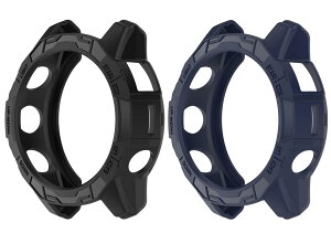 SHEAWA for GarminK[~ Fenix 7X Pro P[X Jo[ یP[X ݊i Epix Pro 51mm TPUS یJo[ ϏՌ ANZT[ (ubN+~bhiCgu[)