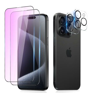 yu[CgJbgzi Phone15Pro KXtB (2) + i Phone15Pro JtB (2) ACtH15v KX t یtB u[Cg iphone15Pro ʕیV[g 15Pro tB