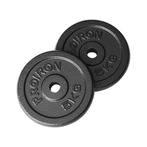 PROIRON �_���x�� �v���[�g�o�[�x�� �v���[�g 5kg 2�Z�b�g ���a25mm ���S�� �g���[�j���O�o���p�[�v���[�g