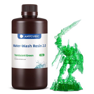 ANYCUBIC �����` 3D�v�����^�[�p ���􂢃��W�� 2.0 405nm LCD/DLP/SLA 3D�v�����^�[���� UV���� ���􂢉\ ���d���\���W�� ���ɗD���� 1kg (�����O���[��)