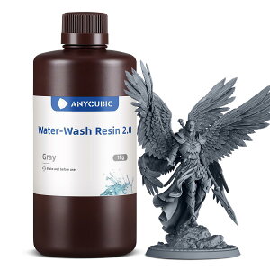 ANYCUBIC �����` 3D�v�����^�[�p ���􂢃��W�� 2.0 405nm LCD/DLP/SLA 3D�v�����^�[���� UV���� ���􂢉\ ���d���\���W�� ���ɗD���� 1kg (�O���[)