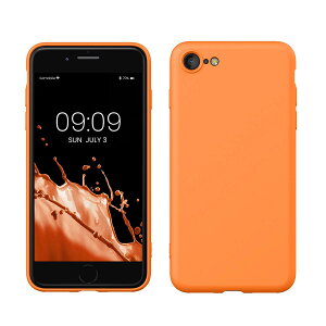 kwmobile �X�}�z�P�[�X Apple i Phone SE3 / i Phone SE2 / i Phone SE (2022) / i Phone SE (2020) / i Phone 8 / i Phone 7�Ή� �P�[�X - �ɔ� TPU �V���R�� �}�C�N���t�@�C�o�[ �t���[�e�B�[ �I�����W