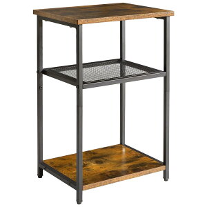 IBUYKE �T�C�h�e�[�u�� �R���p�N�g ���B���e�[�W�� �i�C�g�e�[�u�� ���@�\ �I�[�v�����b�N 3�i ���[���b�N �A�W���X�^�[�t �����u�� �g���ȒP ������� 39x29x59cm JPTMJ403H