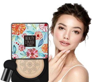 Volurokyクッションファンデーション - 美白、ツヤ肌、美肌、潤い明るい、瞬間にカバー1つ6役、呼吸できるカバー力強い、乾燥しがちな肌にうるおいを与え、なめらかでつややかな肌を長時間