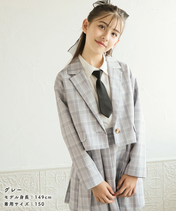 楽天市場】チェックショートジャケット ショート丈 スカート 上下  