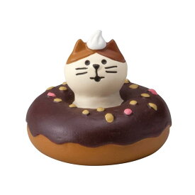 コンコンブル パン ベーカリー ねこ ミニチュア マスコット 置物 DECOLE デコレ concombre にゃんドーナツ やまねこベーカリー 焼きたてパンマルシェ ネコ 猫 インテリア 装飾 小物 雑貨 人形 フィギュア ドールハウス ジオラマ コレクション