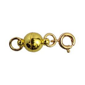 メール便OK マグネット留め具 ゴールド 単品販売 つけにくいネックレスのイライラを解消 マグネットパーツ エンドパーツ 磁石金具