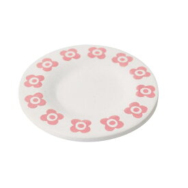 お皿 2枚セット ピンク＆グリーン デコレ concombre コンコンブル ミニチュア 食器