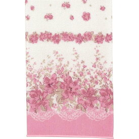 メール便OK デルフィン 花柄 ナイロン ボディタオル ピンク ボディスポンジ バススポンジ 日本製 ギフト プチギフト