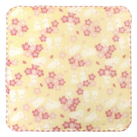 ネコポスOK タオルハンカチ ガーゼハンカチ 24cm 日本製 和心 がーぜたおる ハンカチ 兎おとぎ 桜 クリーム 前田染工 うさぎ ウサギ さくら サクラ かわいい 退職 送別会 お礼 お返し 挨拶 母の日 敬老の日 誕生日 ギフト プレゼント