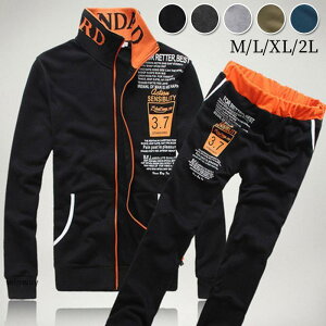 ゴルフウエア スウェット セットアップ メンズ おしゃれ ルームウェア ジャンバー ロングパンツ 春秋 ジャージ 長袖 部屋着 ゆったり 30代40代