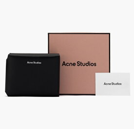 【関税・送料無料】Acne Studios アクネストゥディオズ CG0097 BLACK 財布 ウォレット カードケース