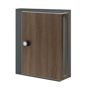 ナスタ NASTA KS-MB31SN-L-BK-WN 郵便受箱(郵便ポスト) 横入前出/壁付・防滴タイプ ブラック×ウォールナット(BK-WN) KSMB31SNLBKWN