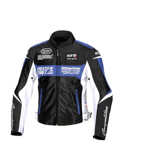 エルフ EJ-S103/BK/BL/M エルフ(ELF) イデアールメッシュジャケット M ブラック×ブルー EJ-S103 EJS103BKBLM