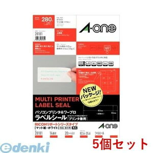 A-one �G�[���� 28181×5 �y5���z�p�\�R���v�����^�����[�v�����x���V�[���m�v�����^���p�n RICOH���|�[�g 14�� 20�V�[�g��