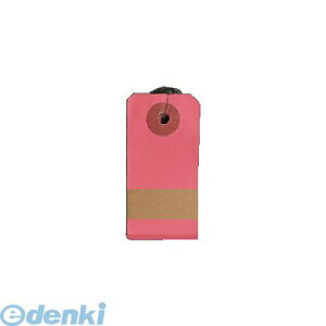 菅公工業 タ625 針金荷札カラー小赤 1箱2000枚