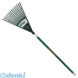 コンパル 4935682028720 伸びっこくまで 大 伸縮式 パイプ柄 COMPAL プラスチック アイガー グリーン 日用品 熊手