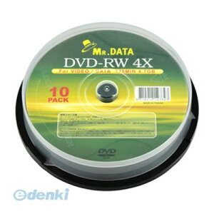 yF1z  sEs MR.DATA-DVD-RW47-4X10PS C DVD|RW 4D7GB 10Xsh f[^p 4{Ή [J[[x