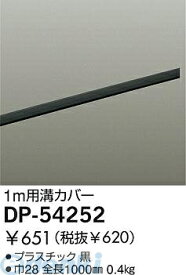 大光電機 DAIKO DP-54252 カバー DP54252 大光電機ダクトレールカバー1m黒 DP-54252ダクトレールカバー 配線ダクトパーツDP-54252 1m用溝カバー大光電機