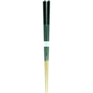 直送・代引不可 【5個セット】 アオバ 抗菌食洗箸 木の実 23cm 青 別商品の同時注文不可
