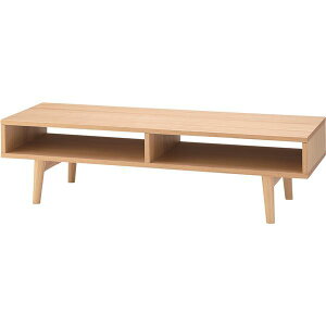 直送・代引不可ローボード(テレビ台/テレビボード) 木製 【幅120cm×高さ33cm】 37型〜52型対応 収納棚付き 『レヴィ』 HOT-601NA ナチュラル別商品の同時注文不可