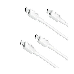 �����E����s�� �i�܂Ƃ߁j �A���J�[�W���p�� ANKER 310 USB-C��USB-C �P�[�u�� 0.9m �z���C�g B81E1021 1�p�b�N�i2�{�j �y×2�Z�b�g�z �ʏ��i�̓��������s��