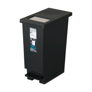 直送・代引不可 (まとめ) 新輝合成 ユニードプッシュ&ペダル 20L ブラック DS-988-980-7 1個 【×3セット】 別商品の同時注文不可