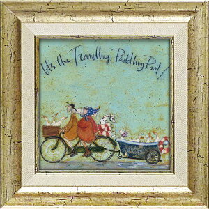 直送・代引不可 ユーパワー サム・トフト Gel加工 アートフレーム Sサイズ 「旅するプール」 別商品の同時注文不可