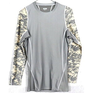 直送・代引不可アメリカ軍 タクティカルトレーニングアンダーシャツ 【 長袖/Lサイズ 】 Y M615004 ACU 【 レプリカ 】 別商品の同時注文不可