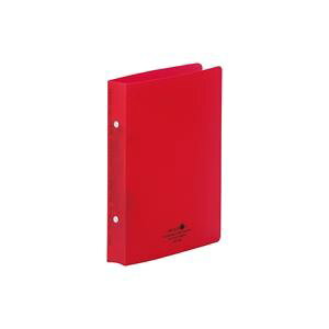 直送・代引不可 (業務用10セット) LIHITLAB ツイストリング式ファイル 【A5/2穴】 タテ型 F5006-3 赤 別商品の同時注文不可