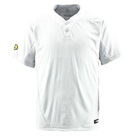 直送・代引不可デサント（DESCENTE） ベースボールシャツ（2ボタン） （野球） DB201 Sホワイト O別商品の同時注文不可