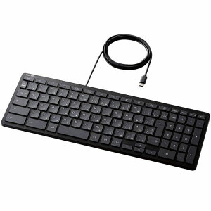 直送・代引不可 エレコム キーボード/有線/パンタグラフ式/コンパクト/WWCB認証/USBType-Cコネクタ搭載/抗菌/ブラック TK-CB01UPKBK 別商品の同時注文不可