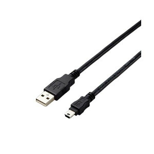�����E����s�� �G���R�� USB2.0A-miniB�P�[�u�� 5.0m RoHS�w�ߏ����i10�����j U2C-AM50BK/ID 1�{ �ʏ��i�̓��������s��